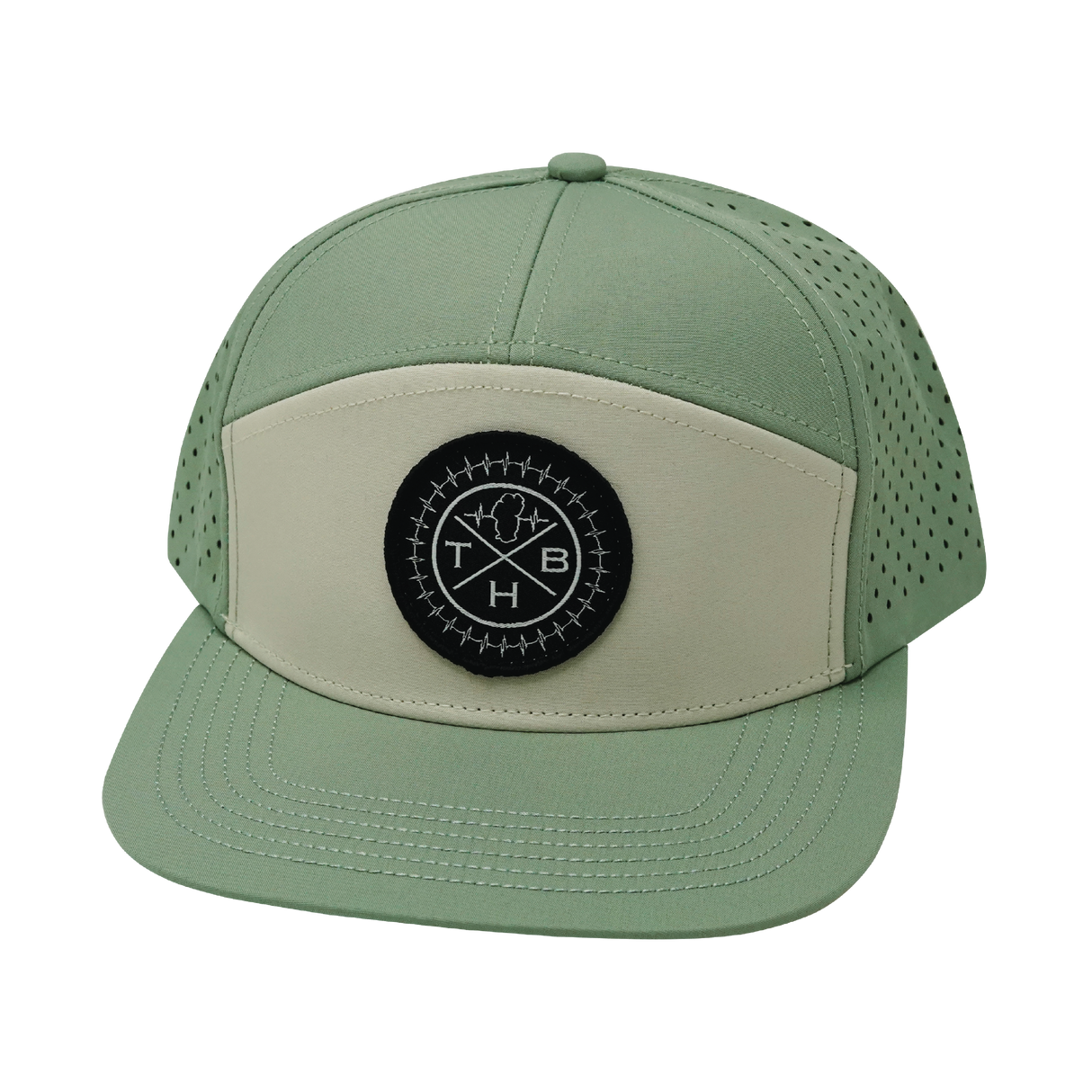 THB - 7 Panel - Sage / Cream - Laser Mesh (Unisex)