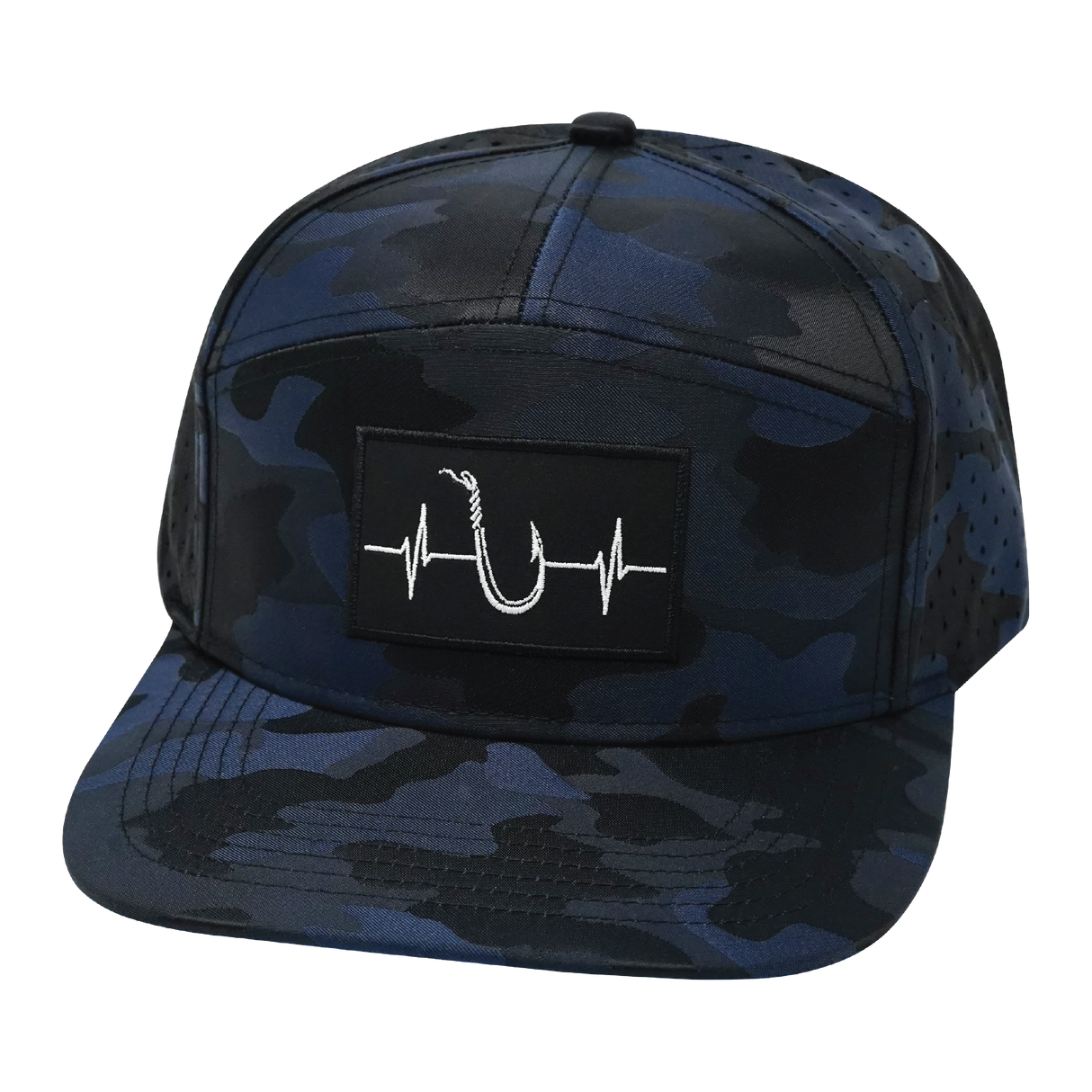 Fishing - 7 Panel - Navy Camo - Laser Mesh (Unisex)