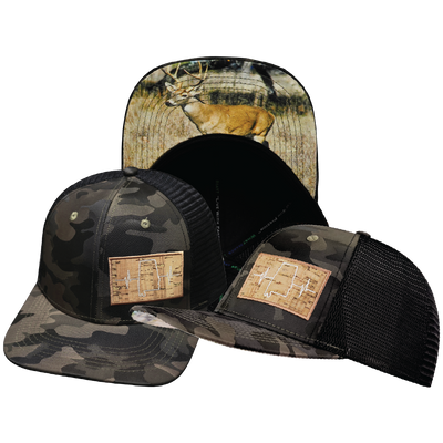 Alabama - 6 Panel - Tan Camo / Black - Trucker Mesh (Unisex)