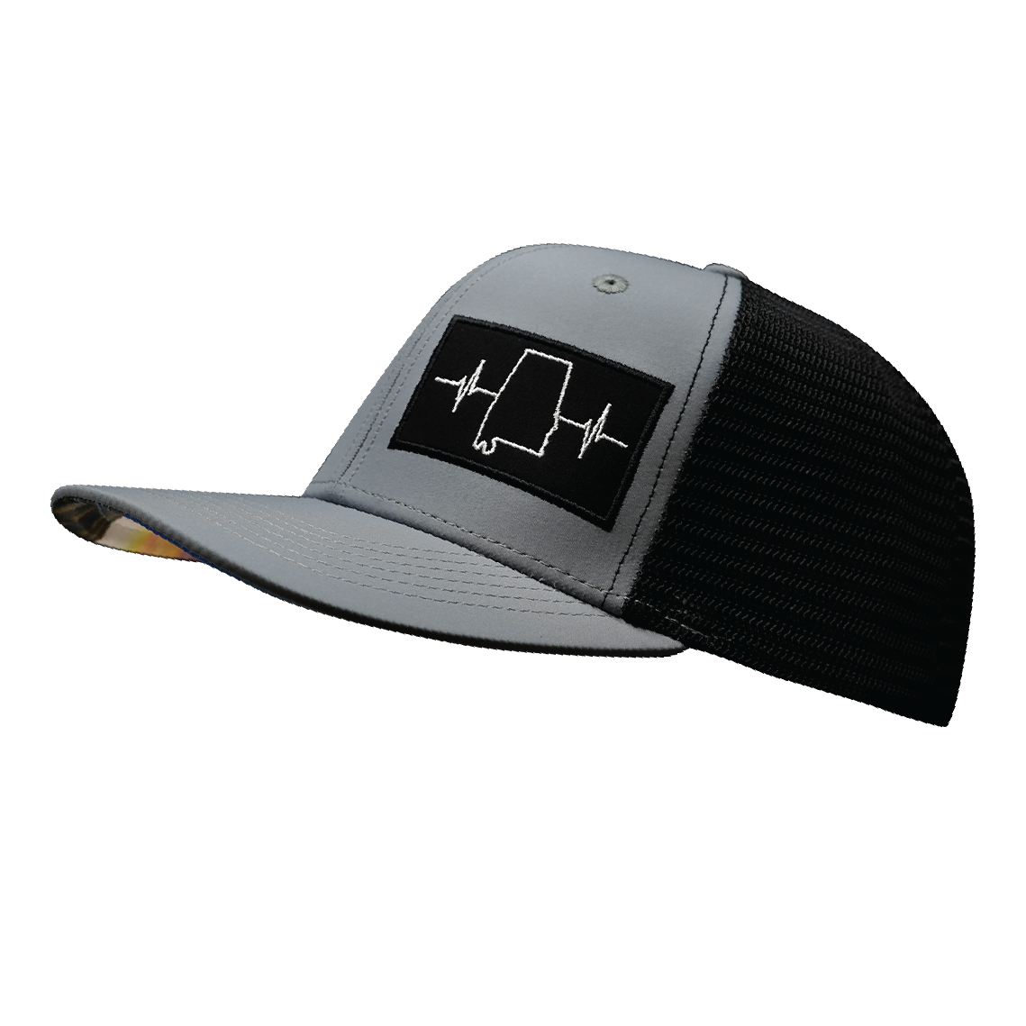 Alabama - 6 Panel - Gray / Black - Laser Mesh (Unisex)
