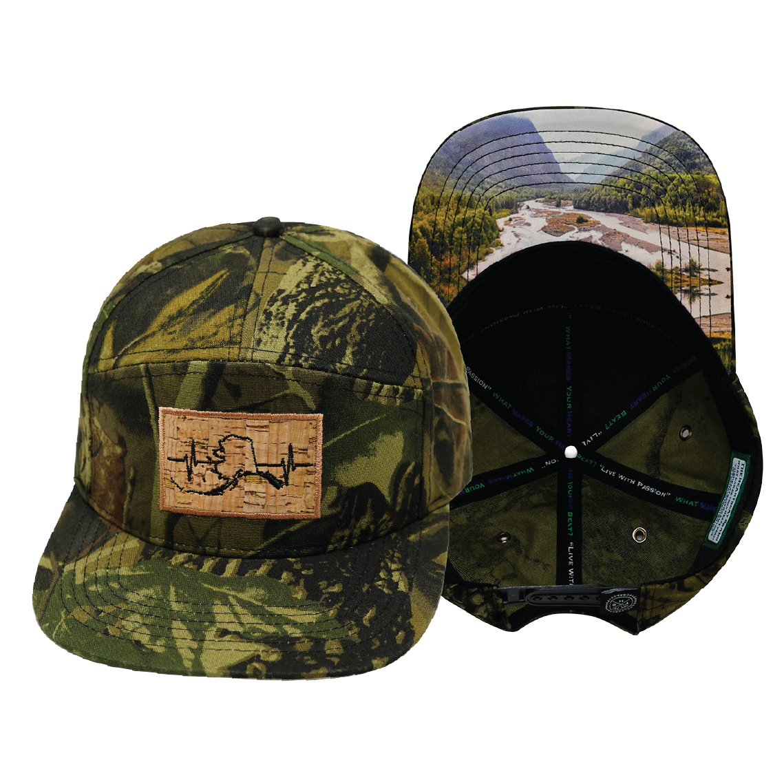 Alaska - 7 Panel - Fall Tree Camo - Fabric Back (Unisex)