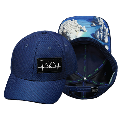 Cabo - 6 Panel - AirMesh - Atheltic Fit - Navy - Fabric Back (Unisex)