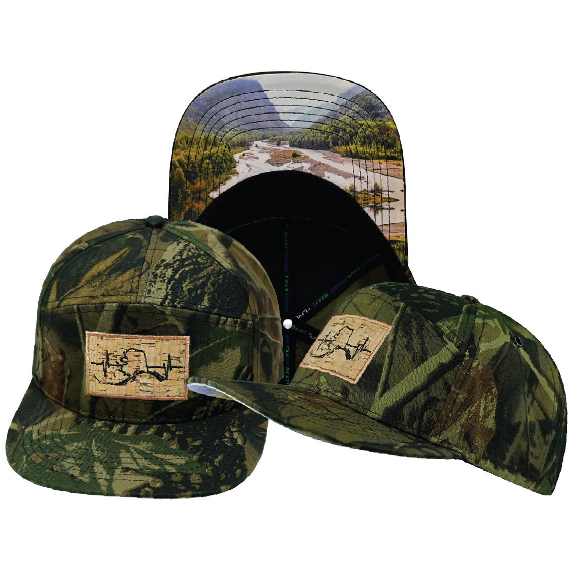 Alaska - 7 Panel - Fall Tree Camo - Fabric Back (Unisex)