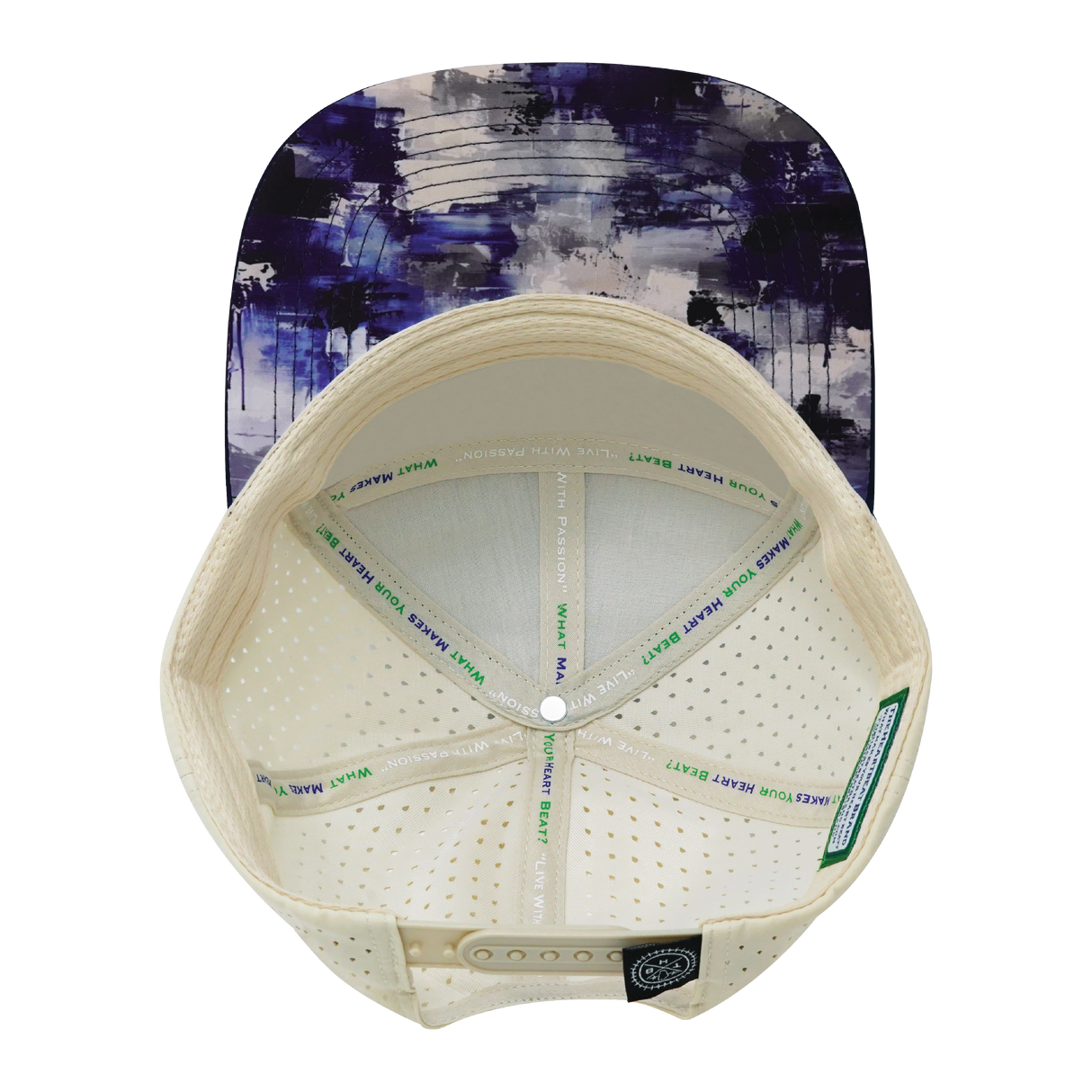 THB - 7 Panel - Artist Flow - Navy / Cream - Laser Mesh (Unisex)