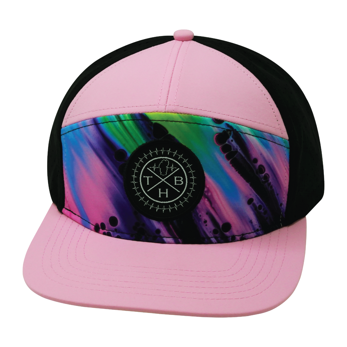THB - 7 Panel - Aurora - Pink / Black - Laser Mesh (Unisex)