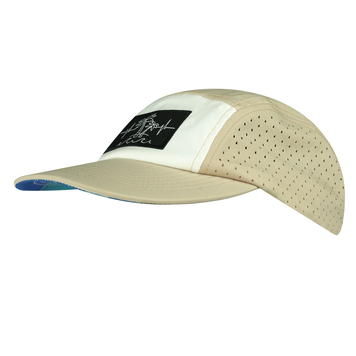 Beach - 5 Panel - Sporty - Unstructured - Sand / White - Laser Mesh (Unisex)