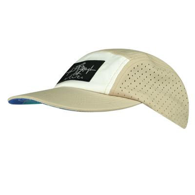 Beach - 5 Panel - Sporty - Unstructured - Sand / White - Laser Mesh (Unisex)