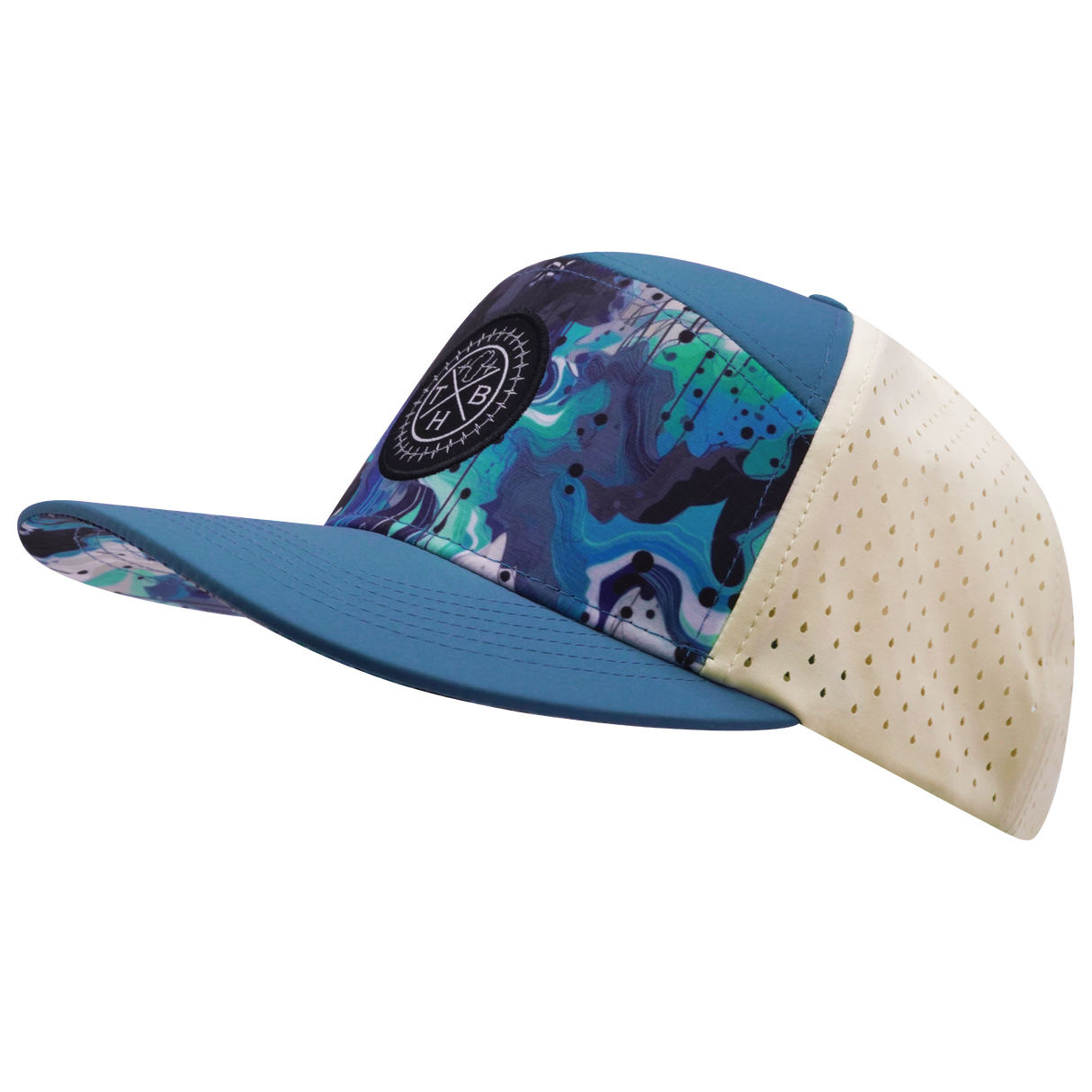 **YOUTH** THB - 7 Panel - Blue Dream - Slate Blue / Cream - Laser Mesh (Unisex)