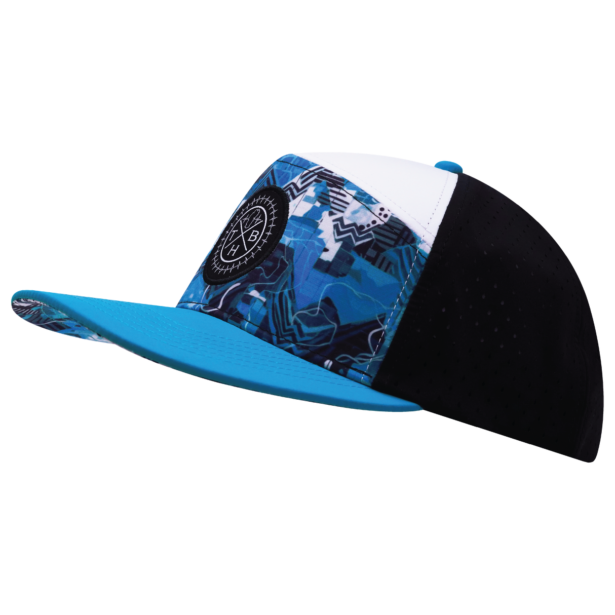 THB - 7 Panel - Blue Shock - Neon Blue / White / Black - Laser Mesh (Unisex)