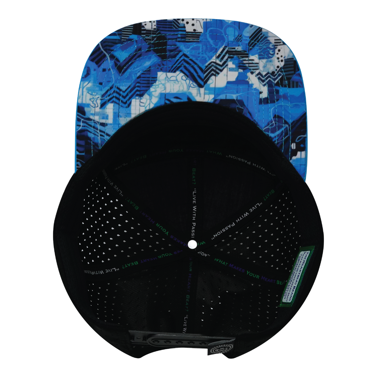 **YOUTH** THB - 7 Panel - Blue Shock - Neon Blue / White / Black - Laser Mesh (Unisex)