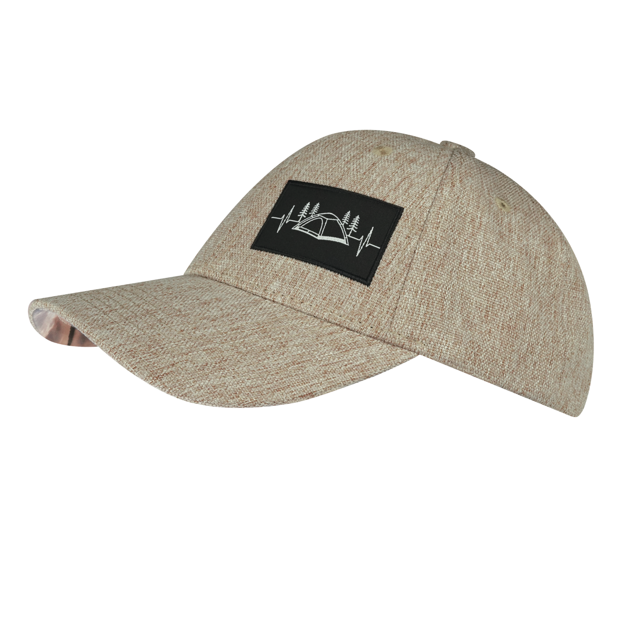 Camping - 6 Panel - Shallow Fit - Tan Hemp - Fabric Back (Unisex)