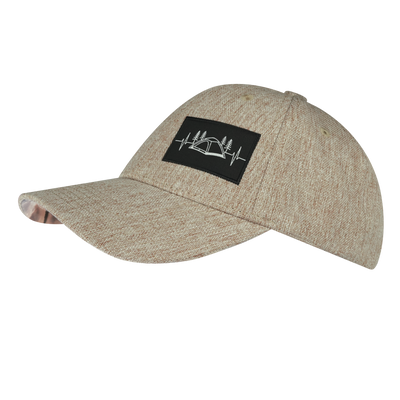 Camping - 6 Panel - Shallow Fit - Tan Hemp - Fabric Back (Unisex)