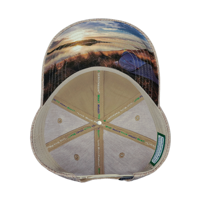 Camping - 6 Panel - Shallow Fit - Tan Hemp - Fabric Back (Unisex)