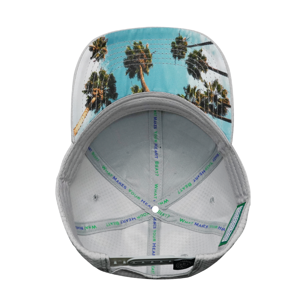 California - 6 Panel - AirMesh - Athletic Fit - Gray - Fabric Back (Unisex)