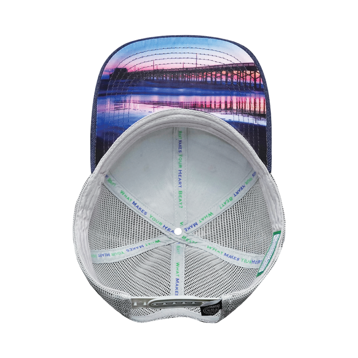 California - 6 Panel - Cork - Navy / Gray - Trucker Mesh (Unisex)