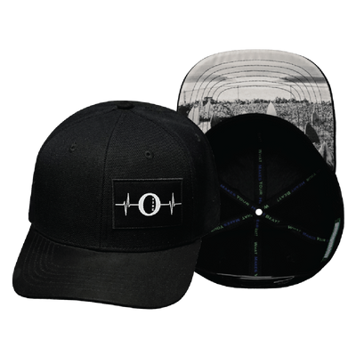 Oceanside "Oside" - 6 Panel - Black - Fabric Back (Unisex)