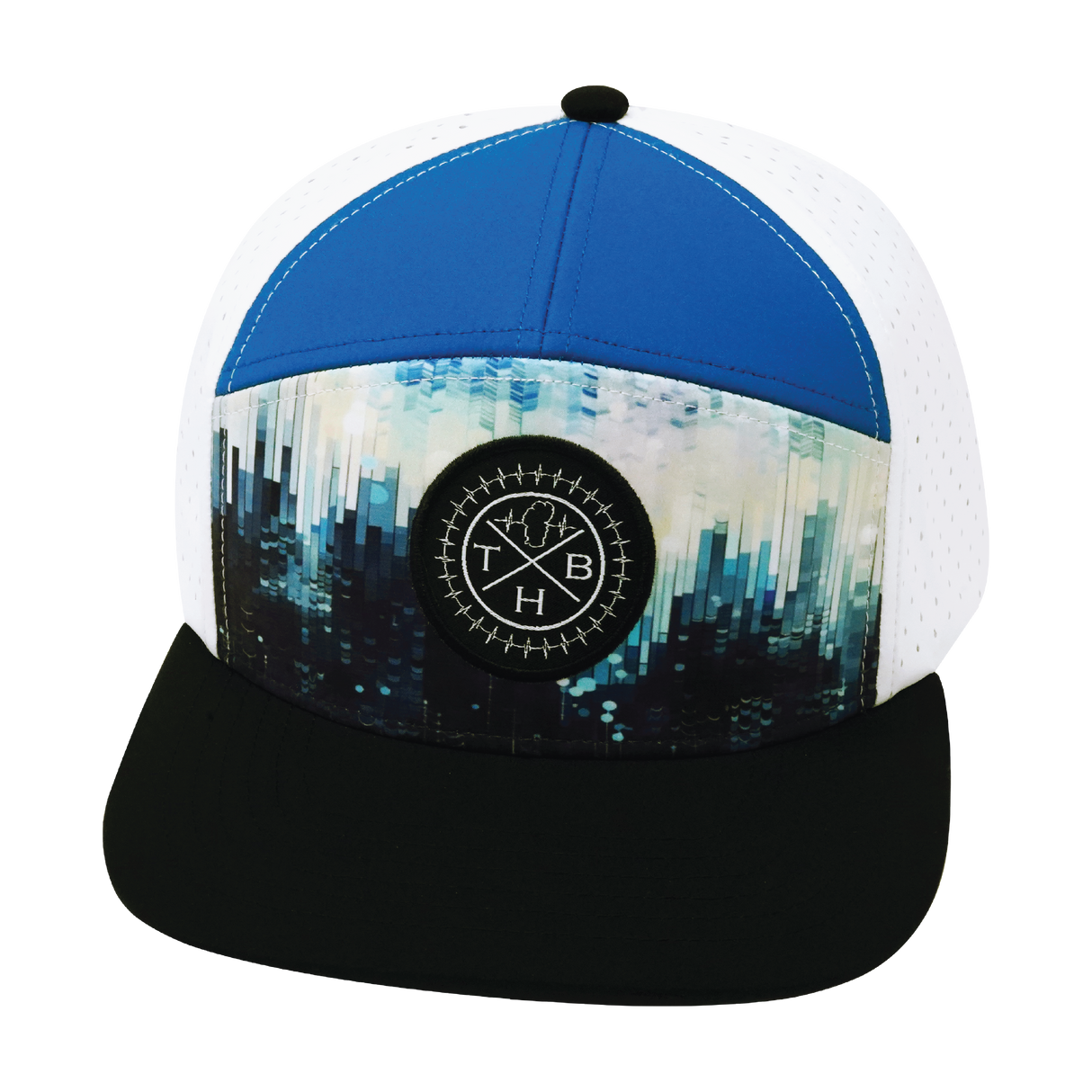 **YOUTH** THB - 7 Panel - City Drip - Black / Blue / White - Laser Mesh (Unisex)