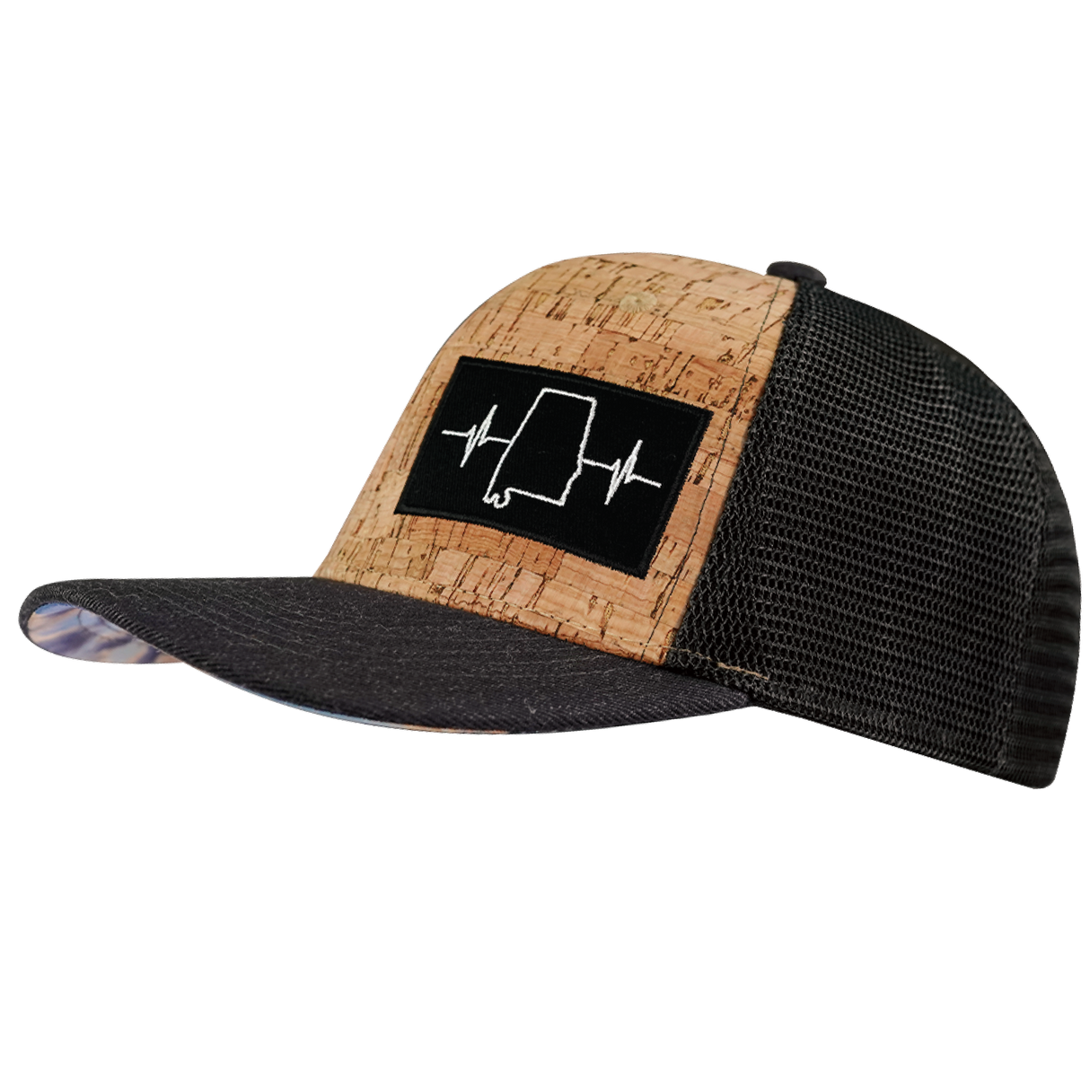 Alabama - 6 Panel - Cork - Charcoal - Trucker Mesh (Unisex)