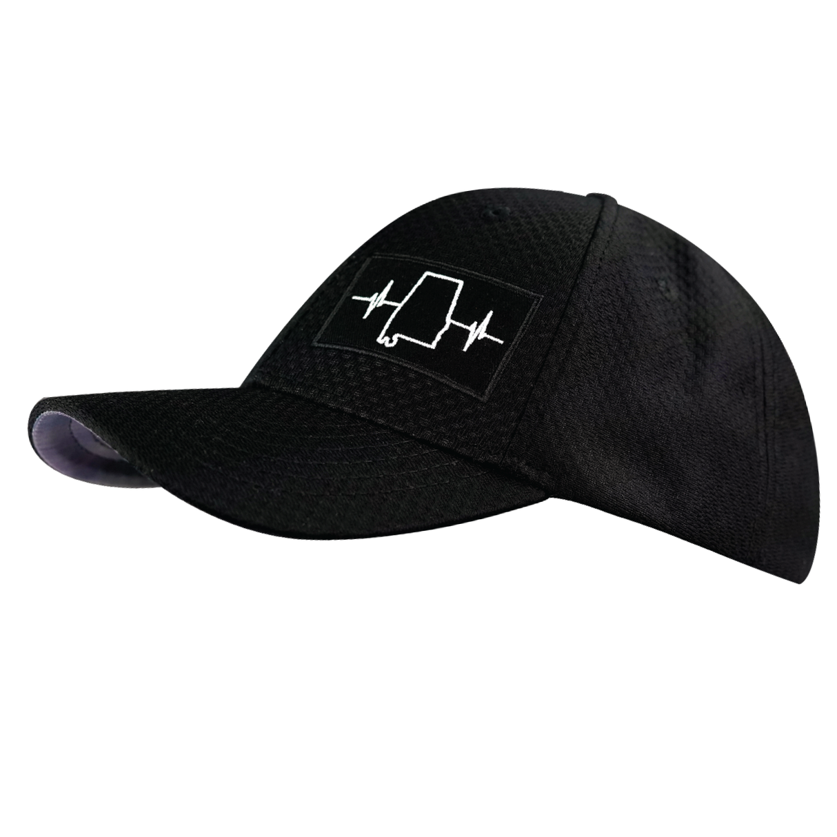Alabama - 6 Panel - AirMesh - Athletic Fit - Black - Fabric Back(Unisex)