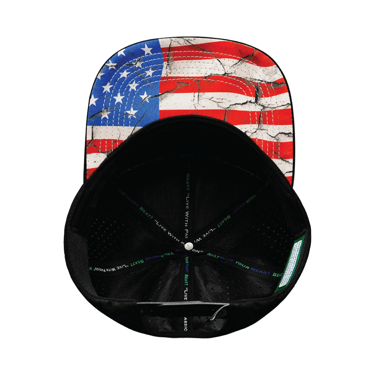 Alabama - 7 Panel - Black / White / Navy - Laser Mesh (Unisex)