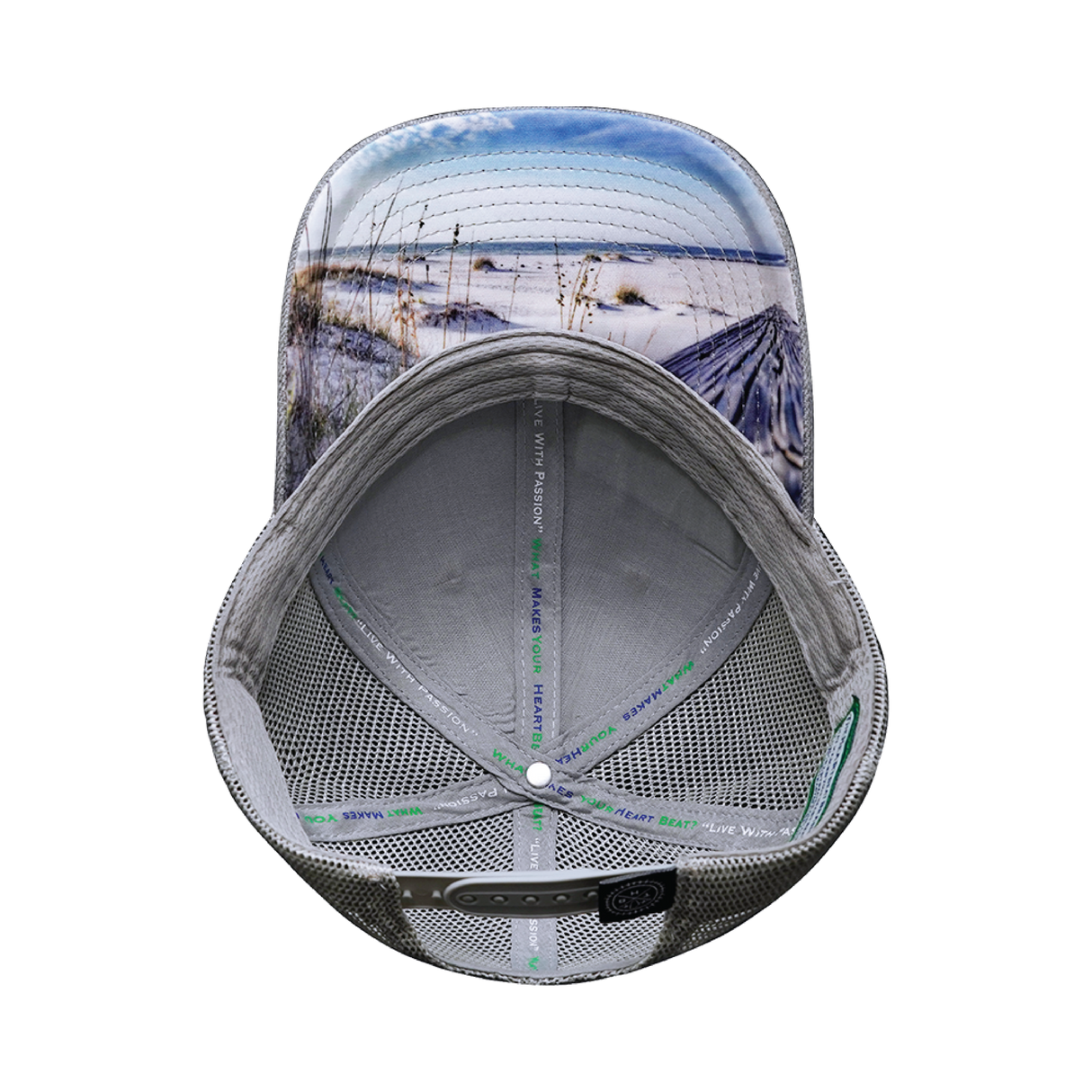 Alabama - 6 Panel - Shallow Fit - Cork - Heather Gray / Gray - Trucker Mesh (Unisex)