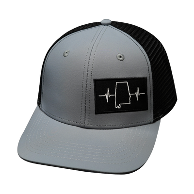 Alabama - 6 Panel - Gray / Black - Trucker Mesh (Unisex)