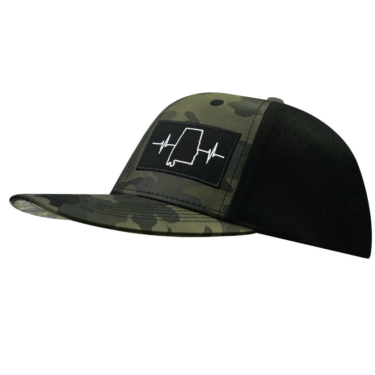 Alabama - 6 Panel - Green Camo / Black - Laser Mesh (Unisex)