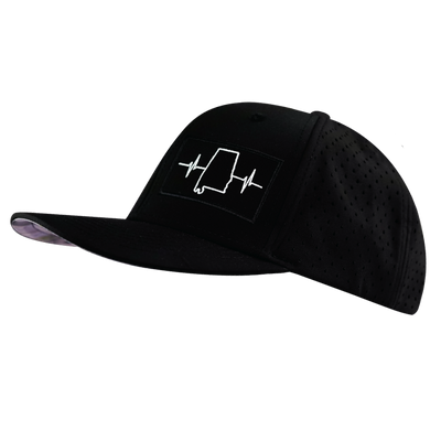 Alabama - 6 Panel - Black - Laser Mesh (Unisex)