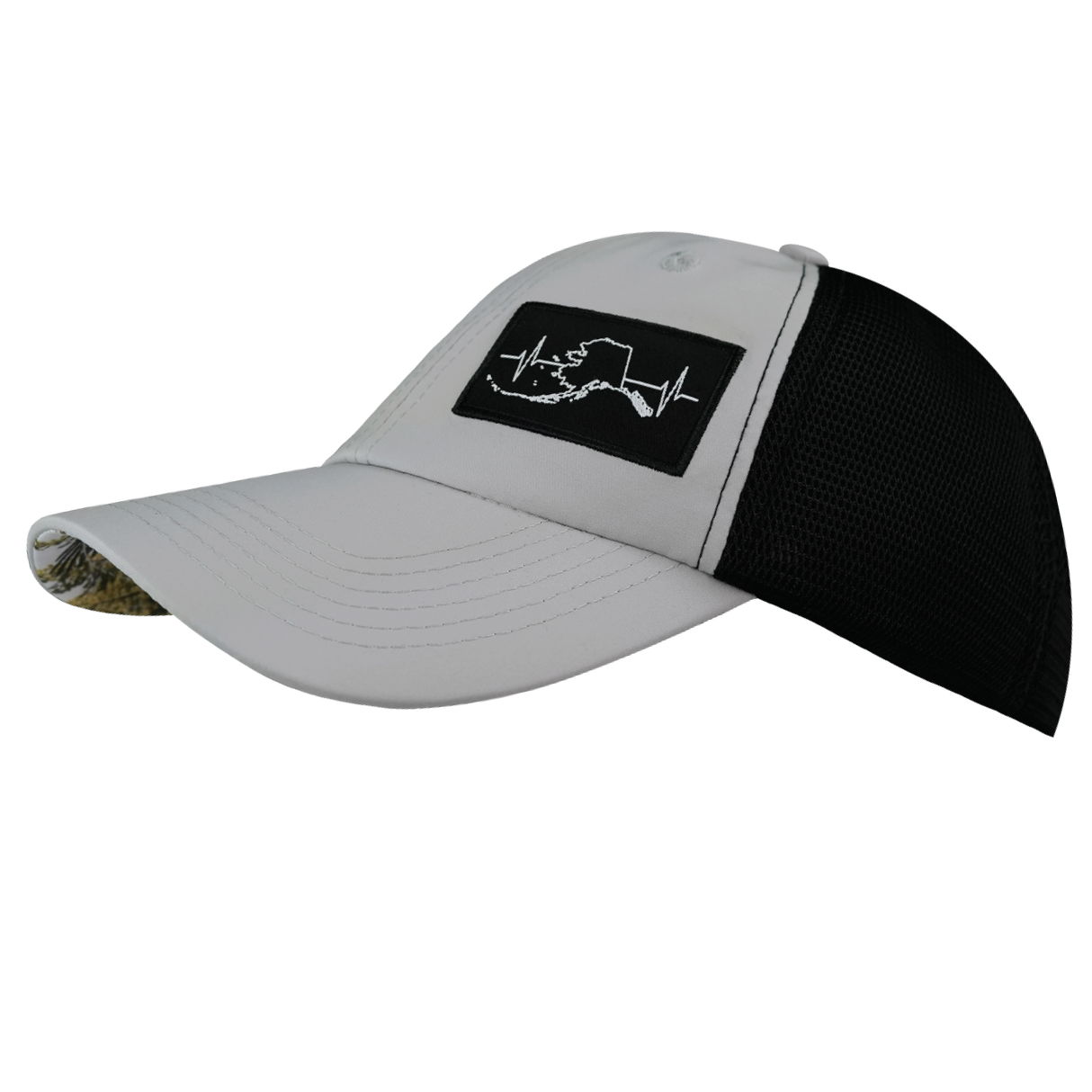 Alaska - 6 Panel - Unstructured - Gray / Black - Laser Mesh (Unisex)