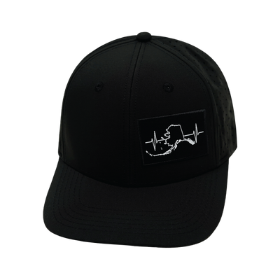 Alaska - 6 Panel - Black - Laser Mesh (Unisex)