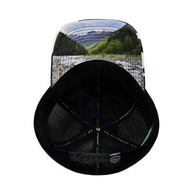 Alaska - 6 Panel - Unstructured - Camo - White / Gray / Blue / Black - Soft Trucker Mesh (Unisex)