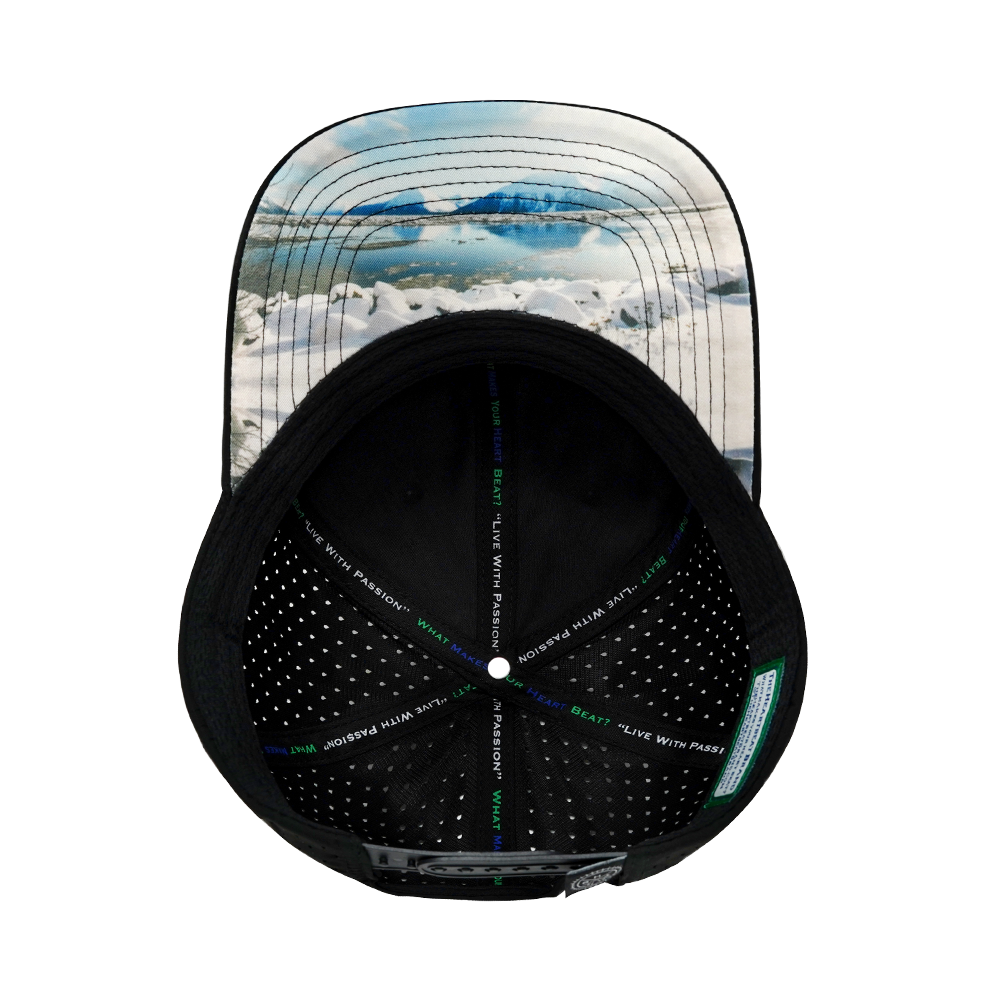 Alaska - 6 Panel - Black - Laser Mesh (Unisex)