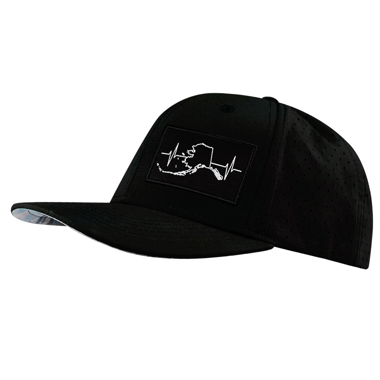 Alaska - 6 Panel - Black - Laser Mesh (Unisex)