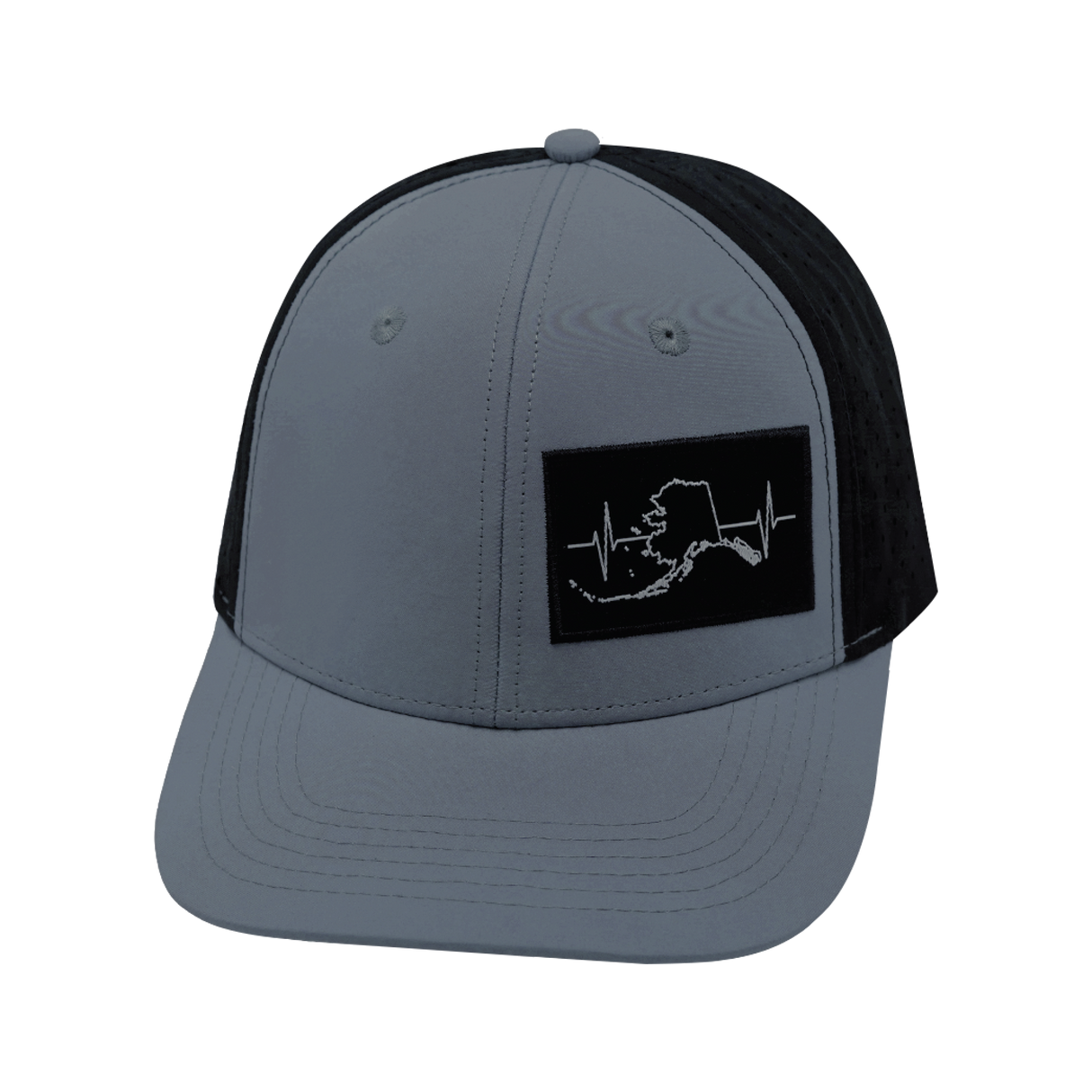 Alaska - 6 Panel - Gray Blue / Black - Laser Mesh (Unisex)