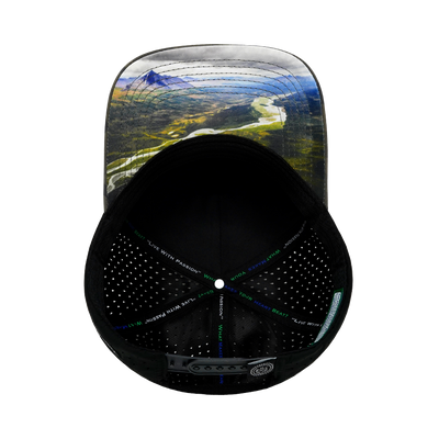 Alaska - 5 Panel - Structured - Soft Charcoal Camo / Black - Laser Mesh(Unisex)