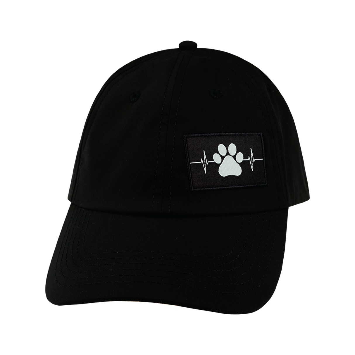 Dog - 6 Panel - Unstructured - Black - Laser Mesh (Unisex)