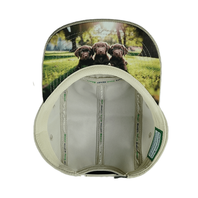 Dog - 5 Panel - Unstructured - Corduroy - Sand - Fabric Back (Unisex)