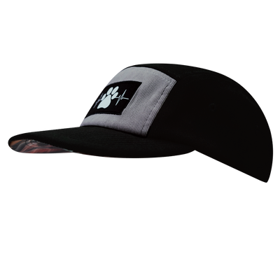 Dog - 5 Panel - Unstructured - Corduroy - Black / Gray - Fabric Back (Unisex)