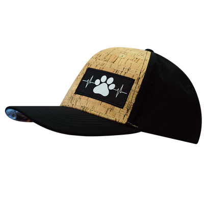 Dog - 6 Panel - Cork - Black - Laser Mesh (Unisex)