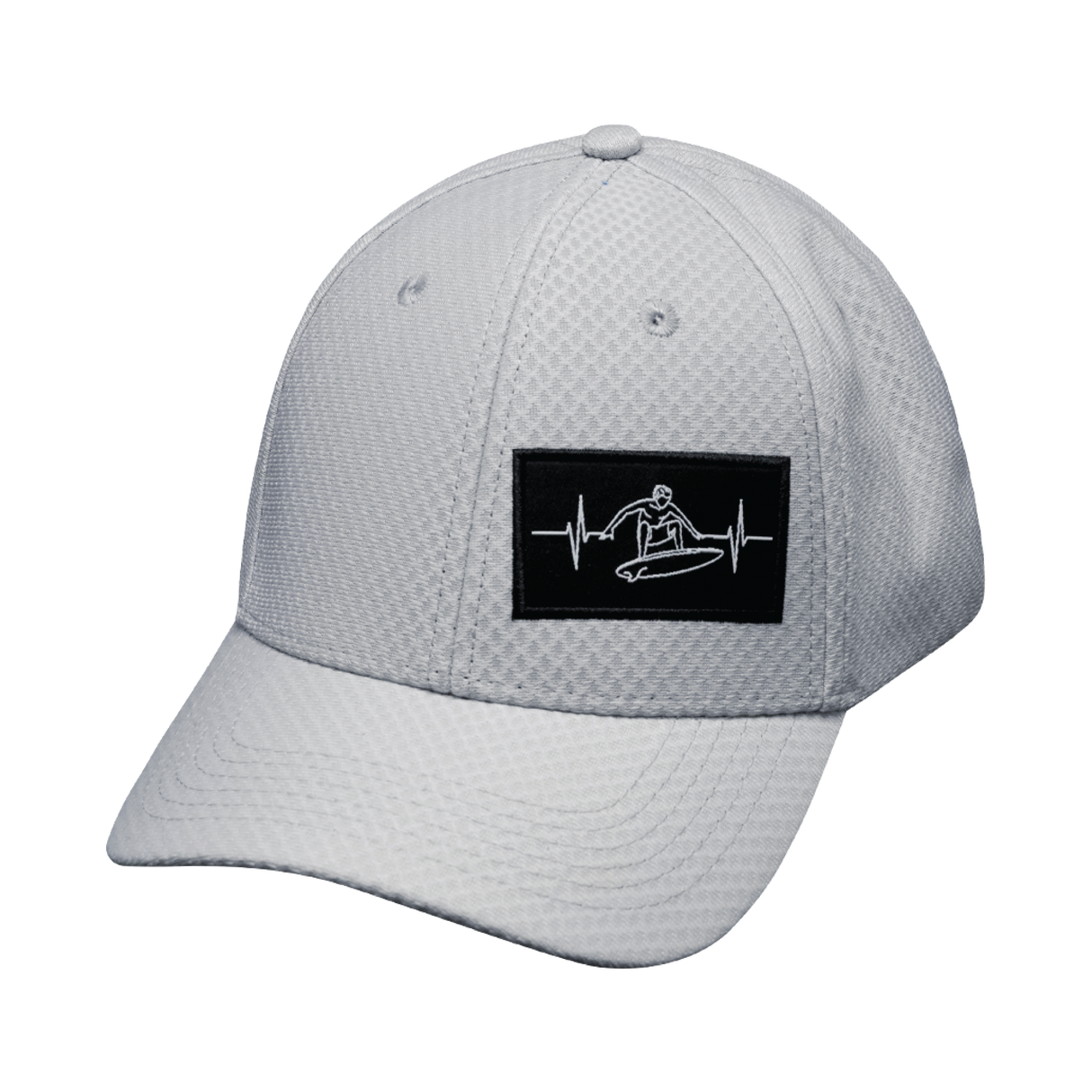 Surf - 6 Panel - AirMesh - Athletic Fit - Gray - Fabric Back (Unisex)