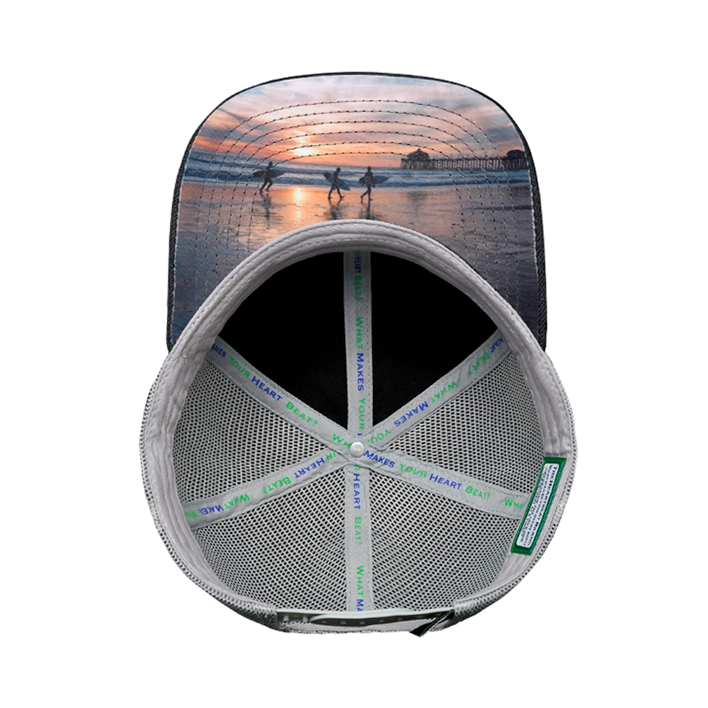 Surf - 6 Panel - Charcoal / Gray - Trucker Mesh (Unisex)