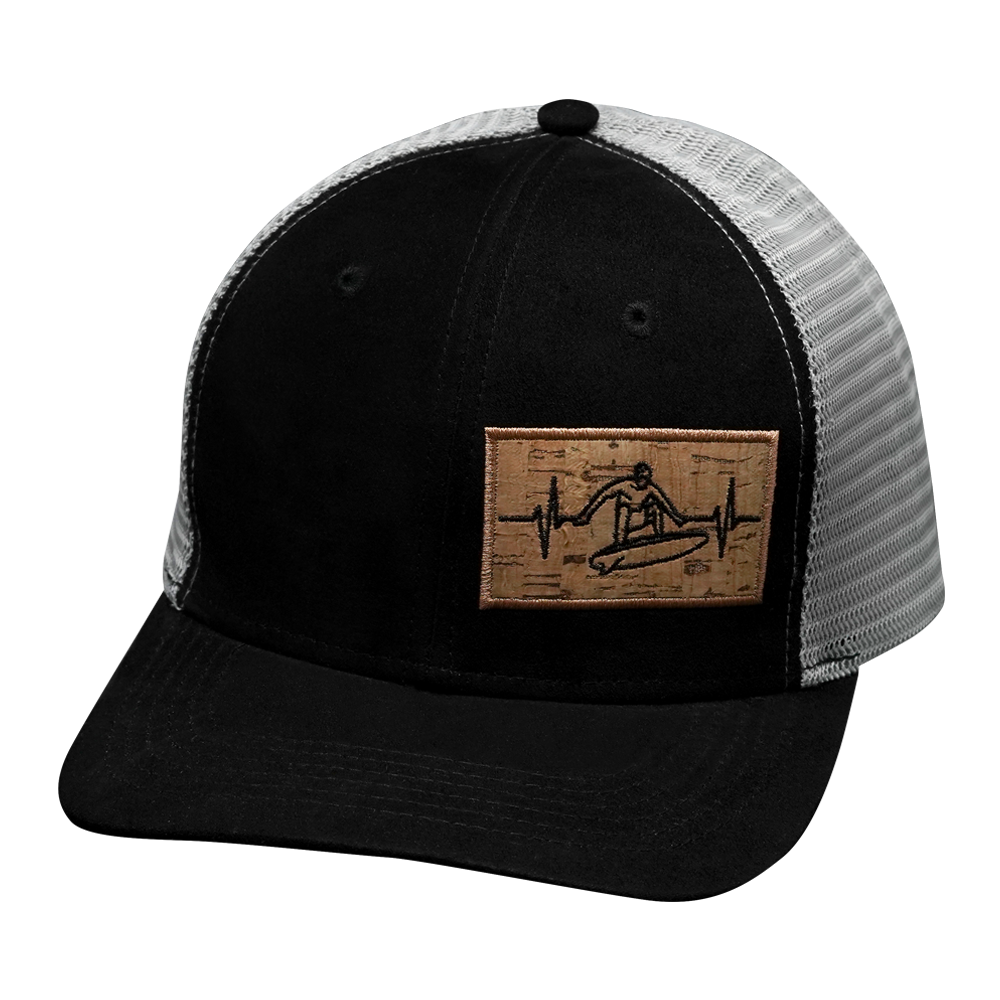 Surf - 6 Panel - Suede - Black / Gray - Trucker Mesh (Unisex)