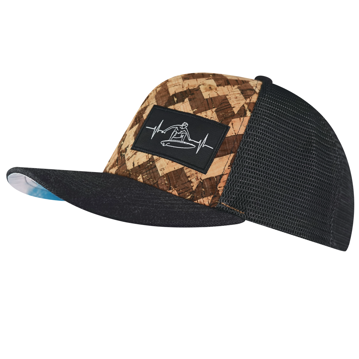 Surf - 6 Panel - Cork - Charcoal Gray - Trucker Mesh (Unisex)
