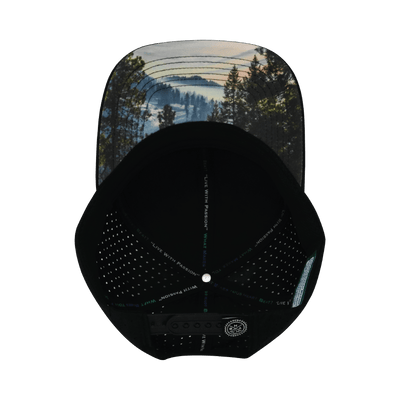 Idaho - 6 Panel - Black - Laser Mesh (Unisex)