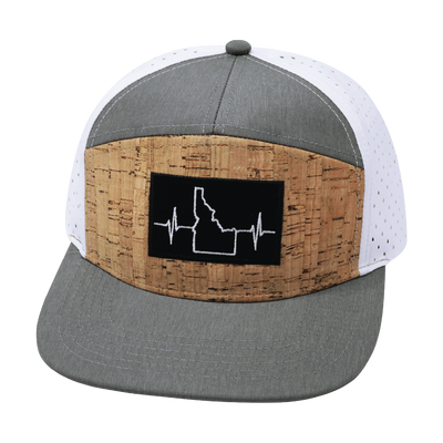 Idaho - 7 Panel - Cork - Gray / White - Laser Mesh (Unisex)