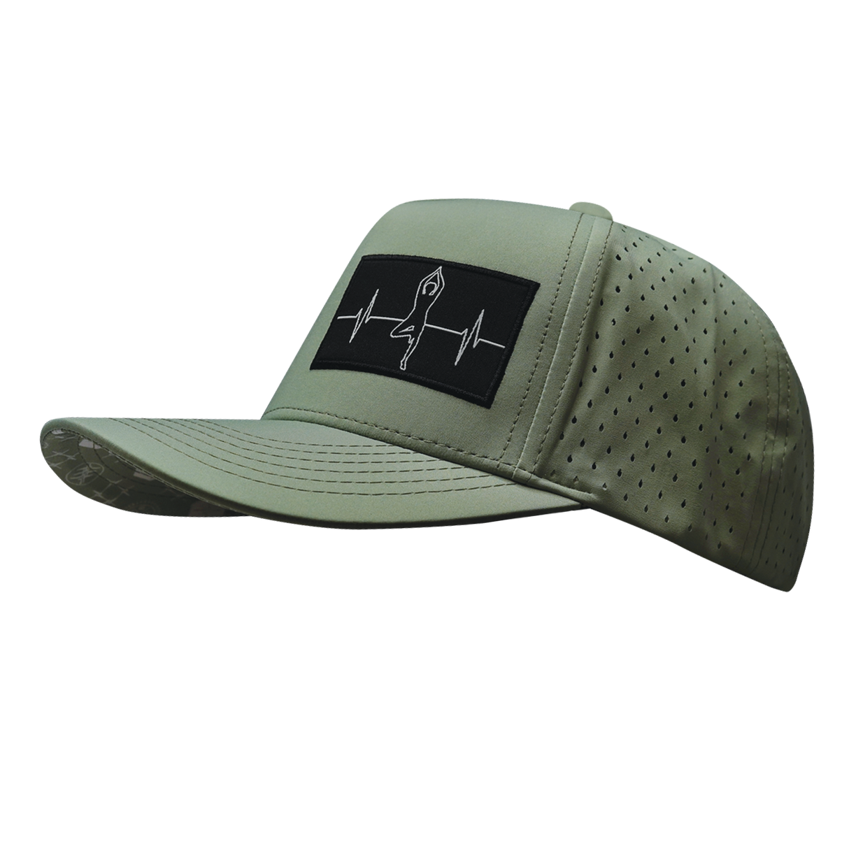 Yoga - 5 Panel - Structured - Sage - Laser Mesh (Unisex)