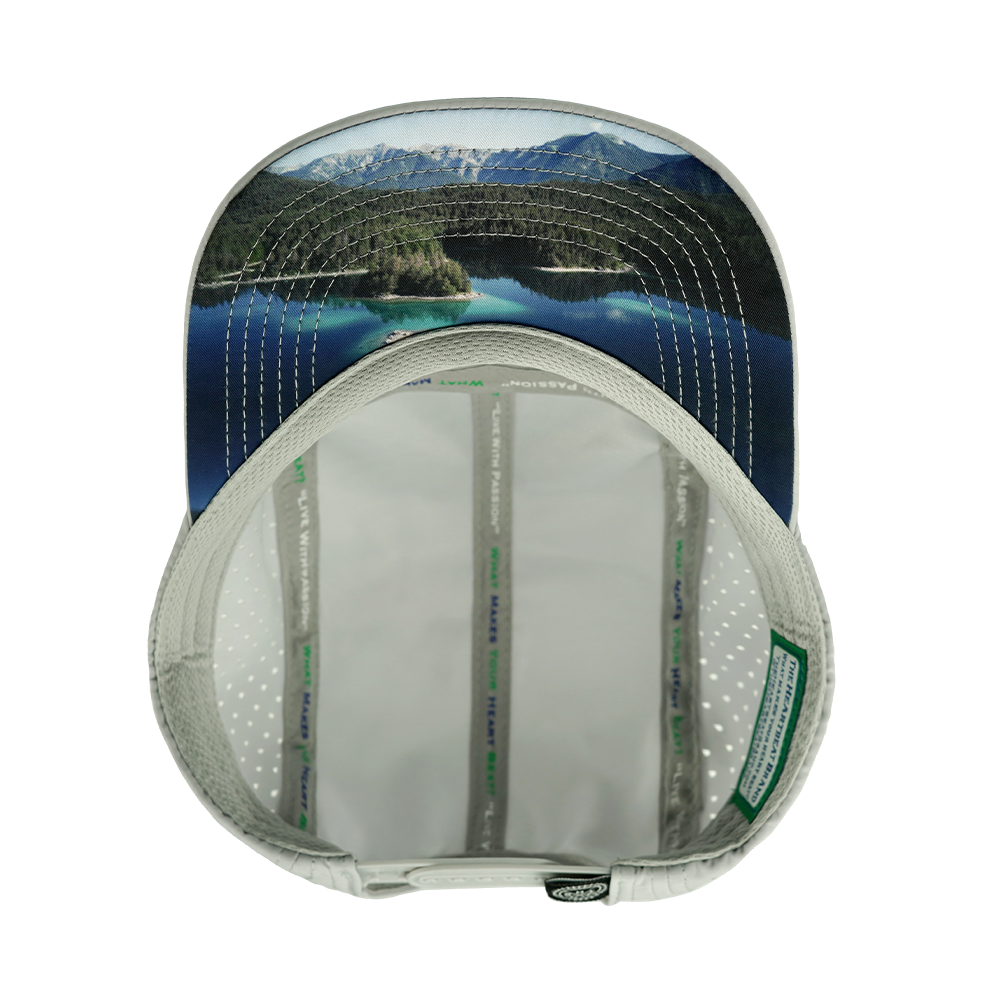 Paddle Board - 5 Panel - Sporty - Unstructured - Gray / Navy - Laser Mesh (Unisex)