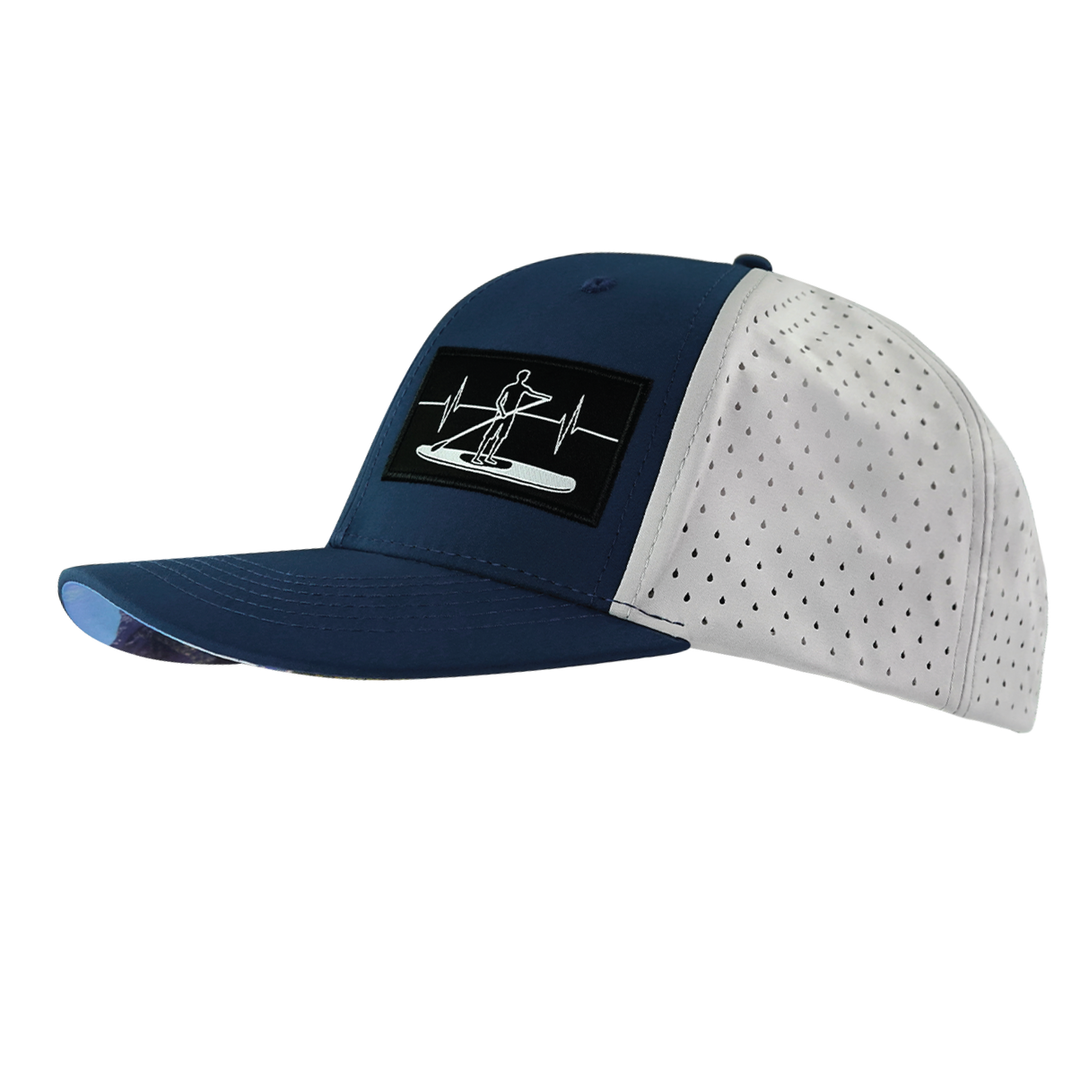 Paddle Board - 6 Panel - Navy / Gray - Laser Mesh (Unisex)