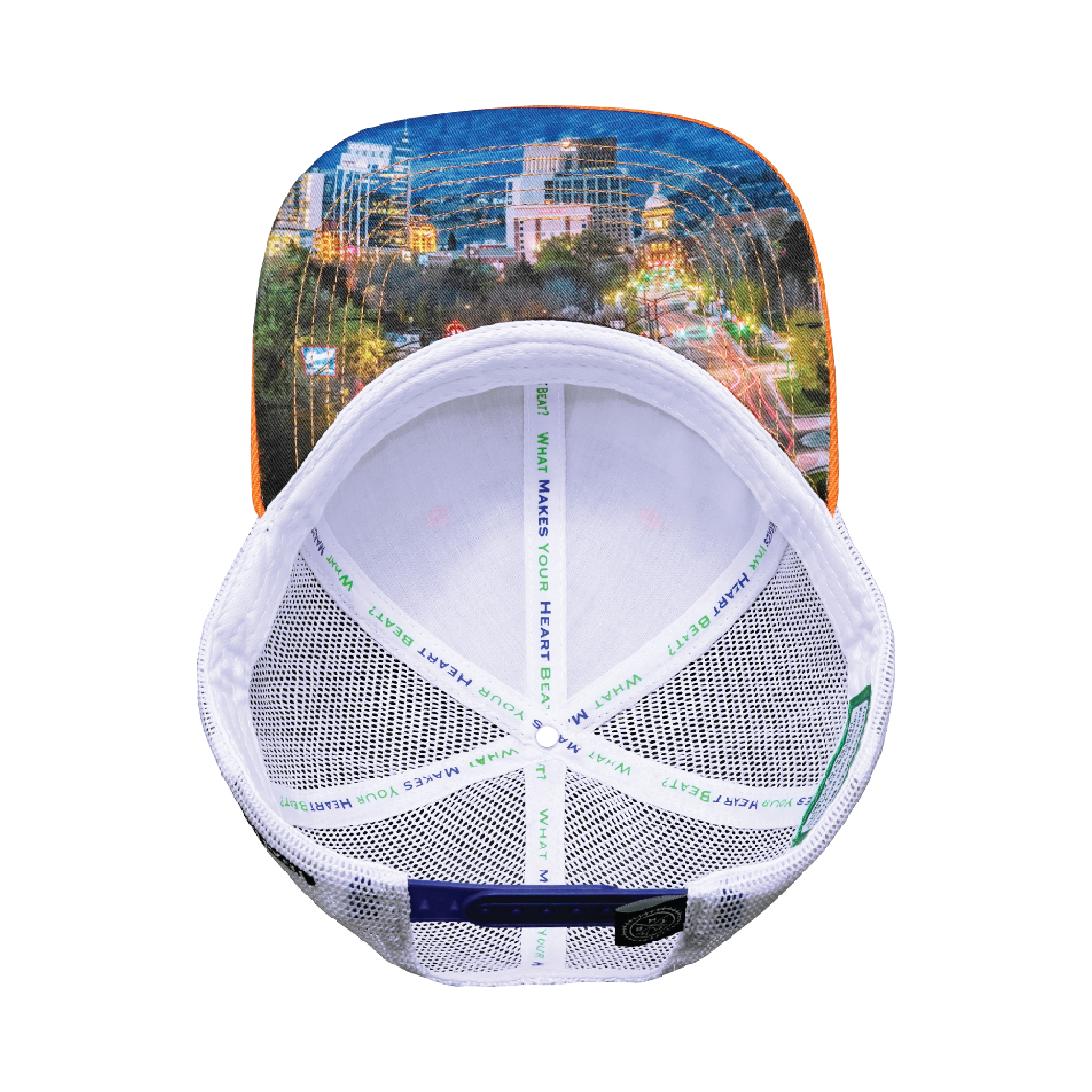 Idaho - 6 Panel - Royal Blue / Orange / White - Trucker Mesh (Unisex)