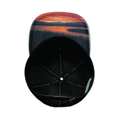 Idaho - 6 Panel - Shallow Fit - Heather Gray / Black - Trucker Mesh (Unisex)